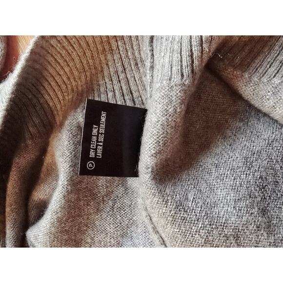 Patrick Assaraf NWT Pullover Sweater Size XL US In Solid Brown 100% Cashmere - Picture 5 of 7